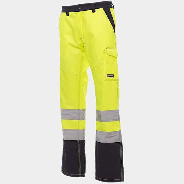 PAYPER CHARTER POLAR Fluorescent Work Trousers Yellow-Blue 1